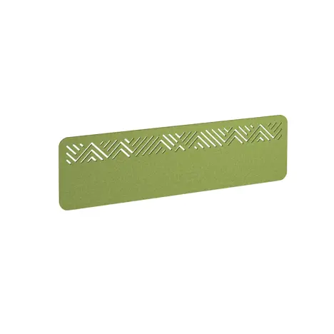 Chevron Acoustic Desktop Screen - 1400mm - Fruit Green